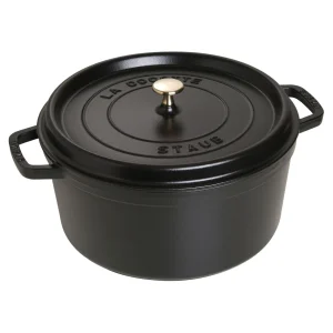 Cocotte 30 Cm, Rund,, Gusseisen*STAUB Hot