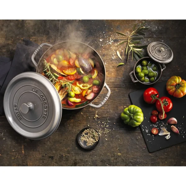 Cocotte 28 Cm, Rund,, Gusseisen*STAUB Hot