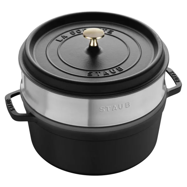 Cocotte Mit Dampfeinsatz 26 Cm, Rund,, Gusseisen*STAUB Flash Sale