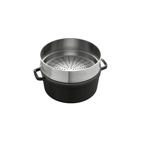 Cocotte Mit Dampfeinsatz 26 Cm, Rund,, Gusseisen*STAUB Flash Sale