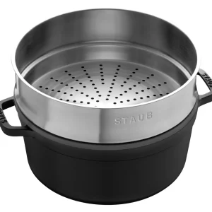 Cocotte Mit Dampfeinsatz 26 Cm, Rund,, Gusseisen*STAUB Flash Sale