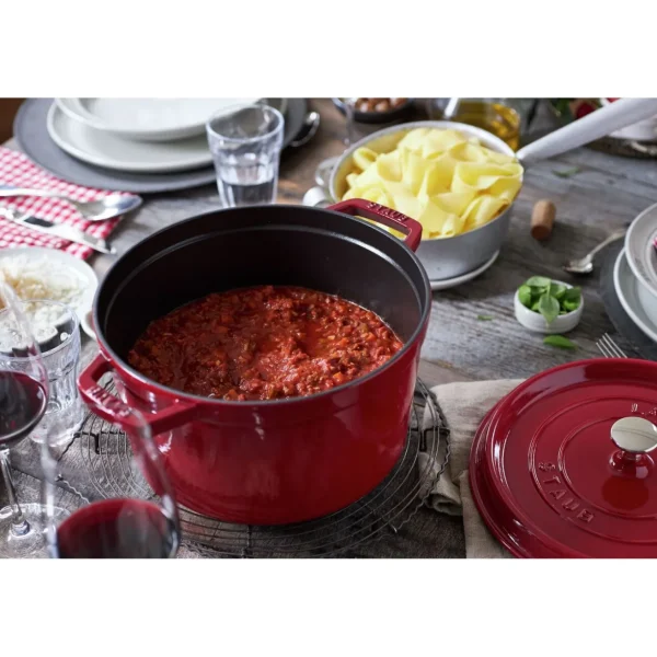 Cocotte Tief 24 Cm, Rund,, Gusseisen*STAUB New