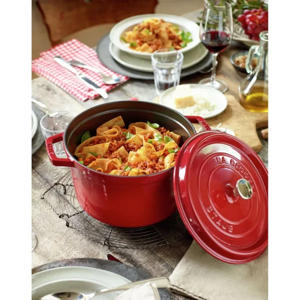 Cocotte Tief 24 Cm, Rund,, Gusseisen*STAUB New