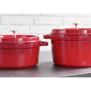 Cocotte Tief 24 Cm, Rund,, Gusseisen*STAUB New