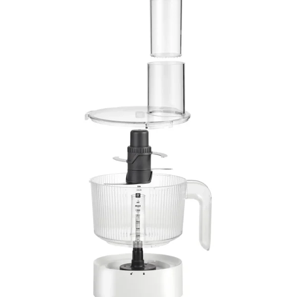 Hochleistungsstandmixer Pro Mit Food Processor, Silber-Weis*ZWILLING Fashion