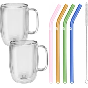 Latte Macchiato Glasset + Glasstrohhalme*ZWILLING Best