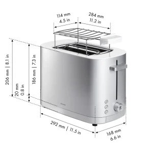 Toaster Mit Brotchenaufsatz, 2 Schlitze Kurz,*ZWILLING Cheap