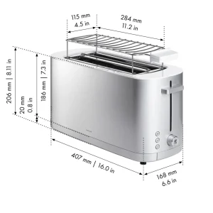 Toaster Mit Brotchenaufsatz, 2 Schlitze Lang,*ZWILLING Best