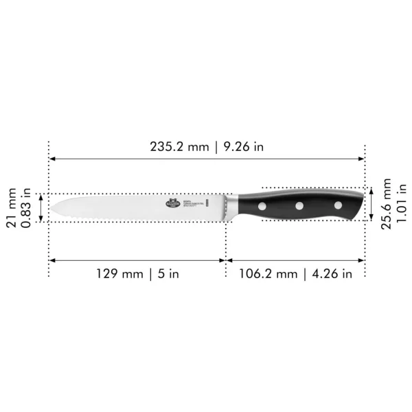 Universalmesser 13 Cm, Wellenschliff*BALLARINI Flash Sale