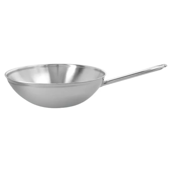 Wok Flacher Boden 30 Cm, 18/10 Edelstahl*DEMEYERE Flash Sale