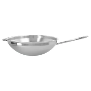 Wok Flacher Boden 36 Cm, 18/10 Edelstahl*DEMEYERE Sale