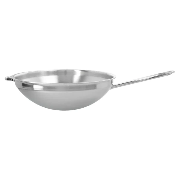 Wok Flacher Boden 36 Cm, 18/10 Edelstahl*DEMEYERE Sale