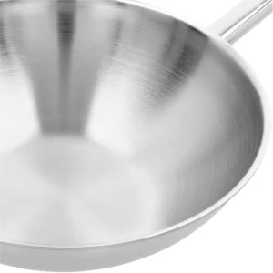 Wok Flacher Boden 26 Cm, 18/10 Edelstahl*DEMEYERE Hot