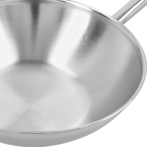 Wok Flacher Boden 30 Cm, 18/10 Edelstahl*DEMEYERE Flash Sale