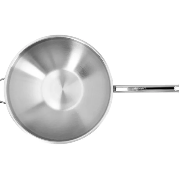 Wok Flacher Boden 36 Cm, 18/10 Edelstahl*DEMEYERE Sale