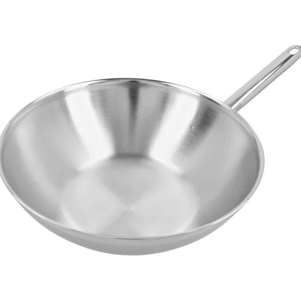 Wok Flacher Boden 30 Cm, 18/10 Edelstahl*DEMEYERE Flash Sale