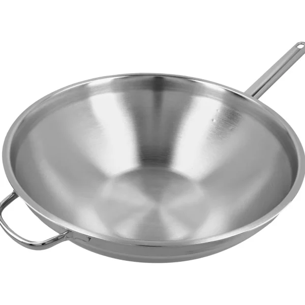 Wok Flacher Boden 36 Cm, 18/10 Edelstahl*DEMEYERE Sale