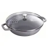 Wok Mit Glasdeckel 30 Cm, Gusseisen*STAUB Discount