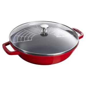 Wok Mit Glasdeckel 30 Cm, Gusseisen*STAUB Best Sale