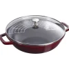 Wok Mit Glasdeckel 30 Cm, Gusseisen*STAUB Fashion