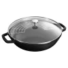 Wok Mit Glasdeckel 30 Cm, Gusseisen*STAUB Best