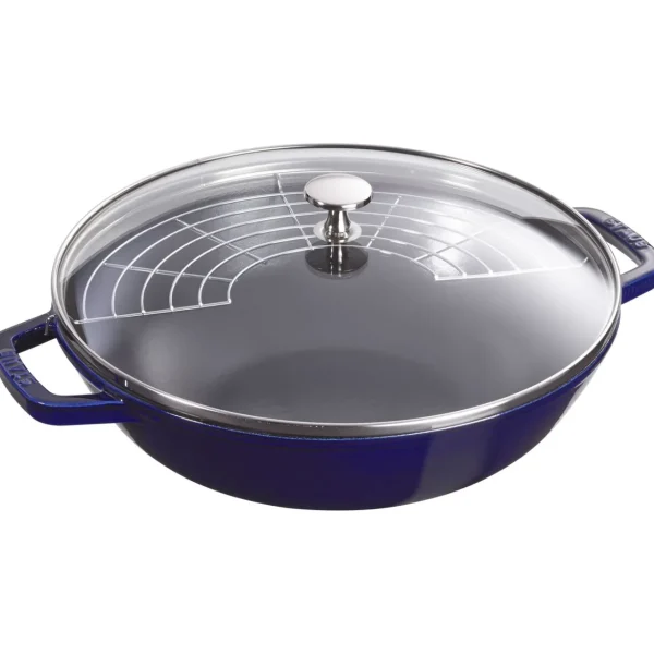 Wok Mit Glasdeckel 30 Cm, Gusseisen*STAUB Cheap