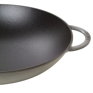 Wok Mit Glasdeckel 37 Cm, Gusseisen*STAUB New