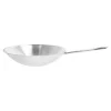 Wok Runder Boden 36 Cm, 18/10 Edelstahl*DEMEYERE Sale