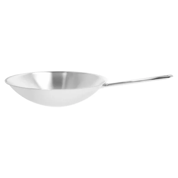 Wok Runder Boden 36 Cm, 18/10 Edelstahl*DEMEYERE Sale