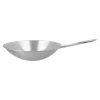 Wok Runder Boden 36 Cm, 18/10 Edelstahl*DEMEYERE Online