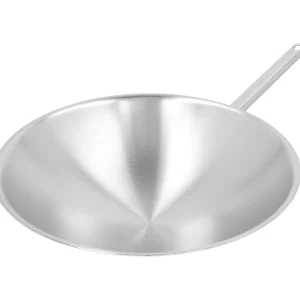 Wok Runder Boden 36 Cm, 18/10 Edelstahl*DEMEYERE Sale