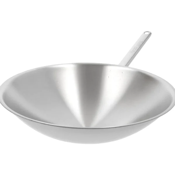 Wok Runder Boden 36 Cm, 18/10 Edelstahl*DEMEYERE Online